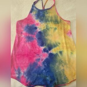 Burn Boot Camp Size M Tie-Dye Tank Top